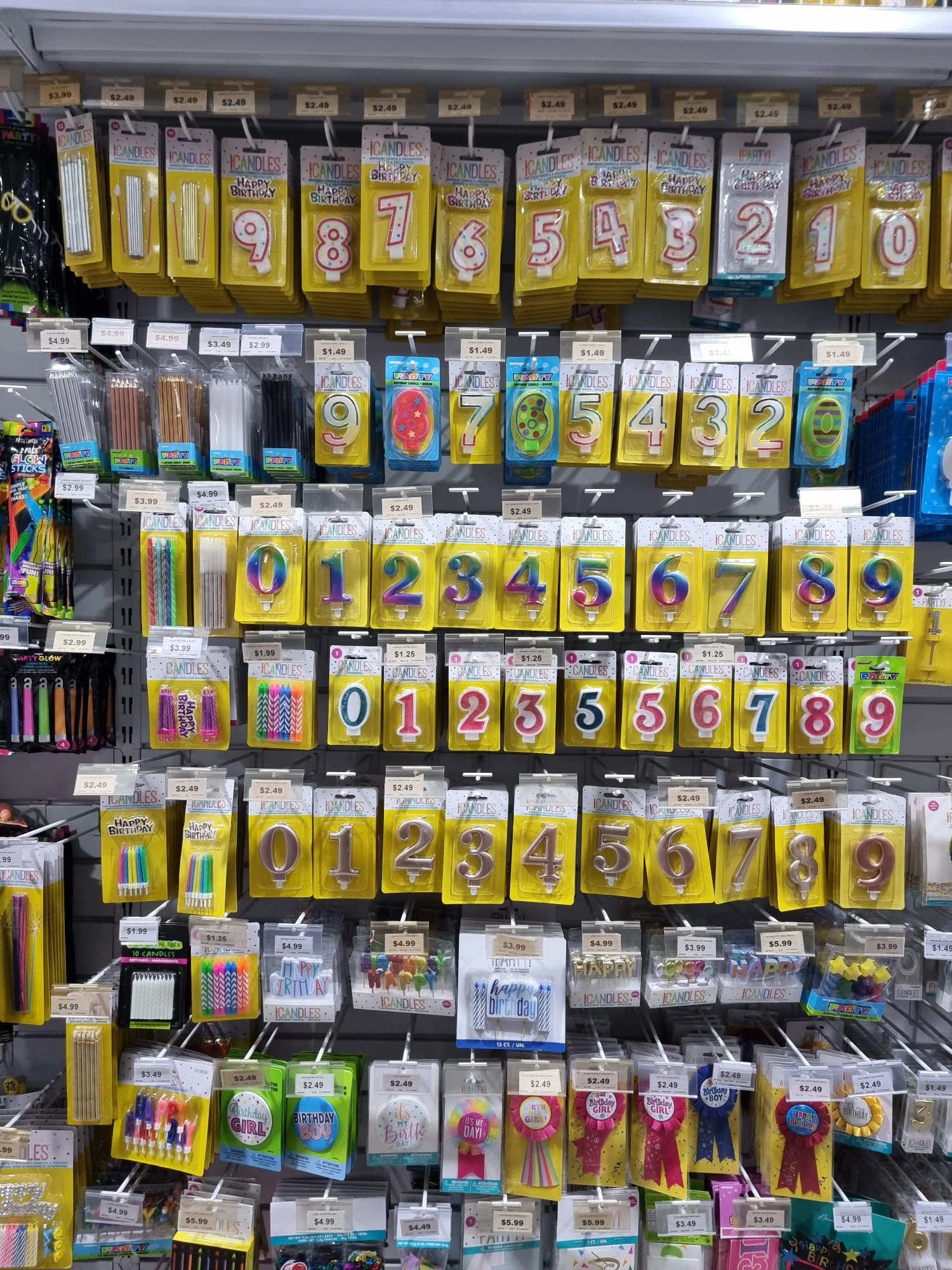 Birthday-number-candles-and-party-candles-displayed-in-store-at-Choice-Discounts-Ballina-1