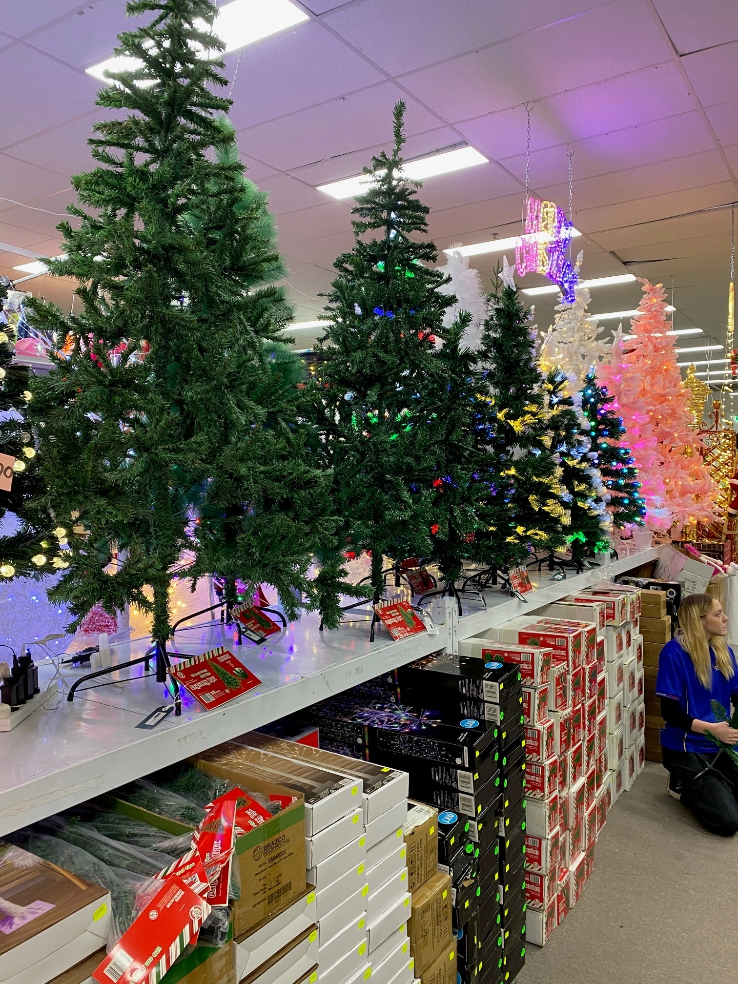 Artificial-Christmas-trees-and-pre-lit-tree-options-in-a-Coffs-Harbour-store